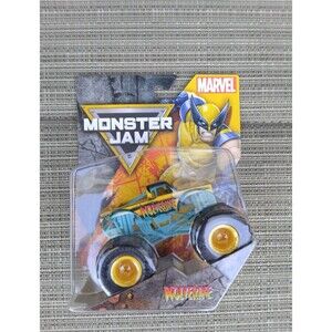 MONSTER JAM 2025 SERIES 4 MARVEL WOLVERINE MONSTER TRUCK 1:64 DIECAST X-MEN